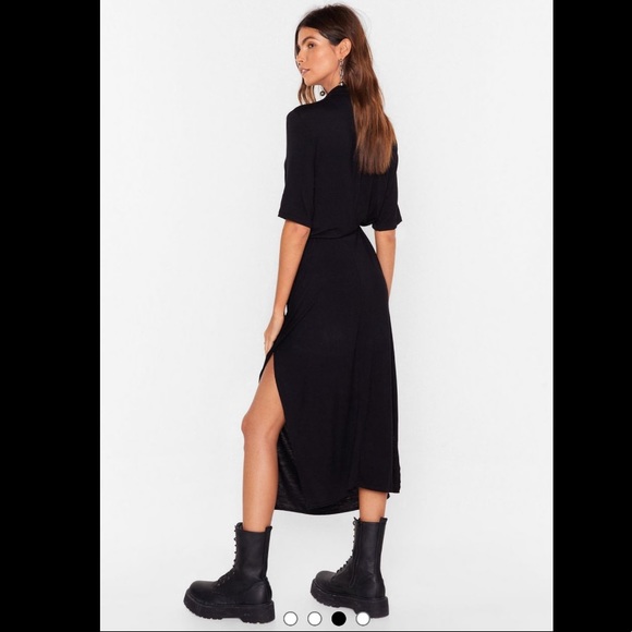 🎁 Nasty Gal Black Dress-6 - Picture 3 of 7